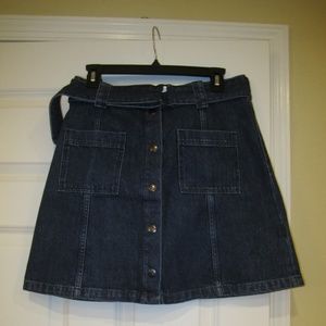 Denim Above Knee Skirt by &Other Stories Size 10